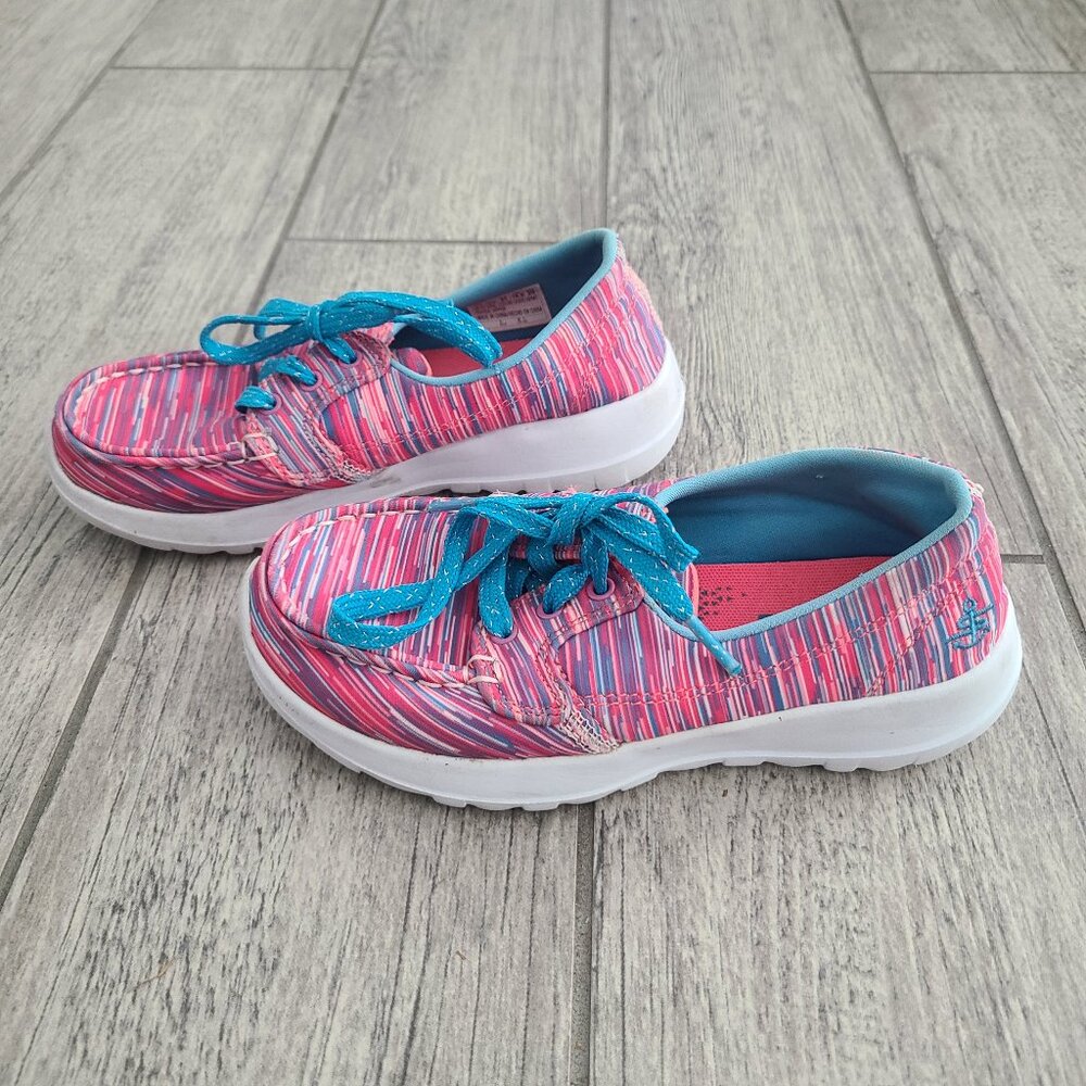 Skechers Air Cooled Slip-in GO WALK Joy sneakers pink blue 13.5 kids
